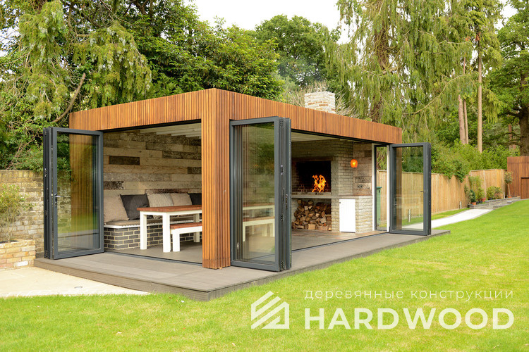 Гриль домик с камином №13 - фото 1389