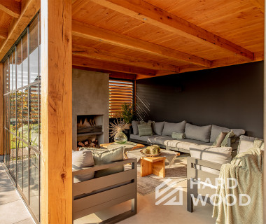 Застекленная беседка для дачи №26 - фото 1488