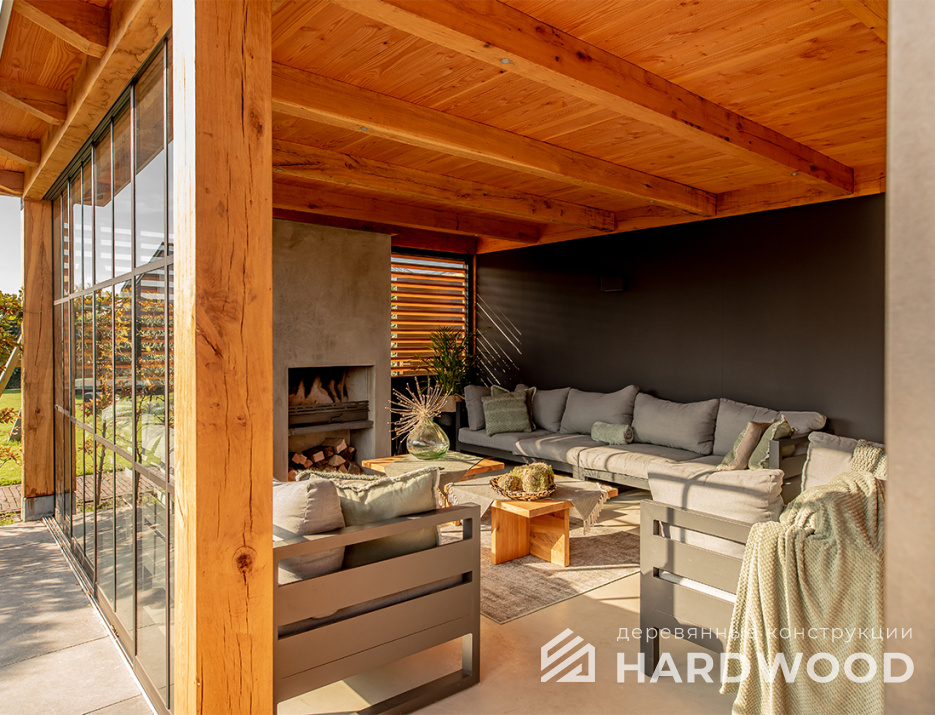 Застекленная беседка для дачи №26 - фото 1488