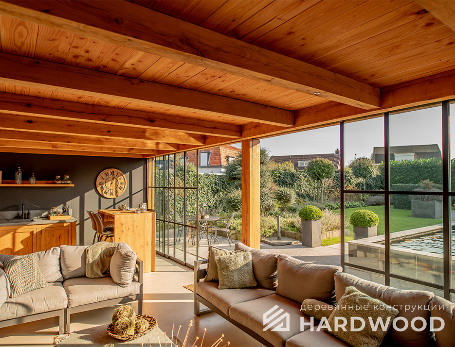 Застекленная беседка для дачи №26 - фото 1486