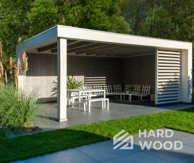 Стильная белая беседка №61 - фото 1705