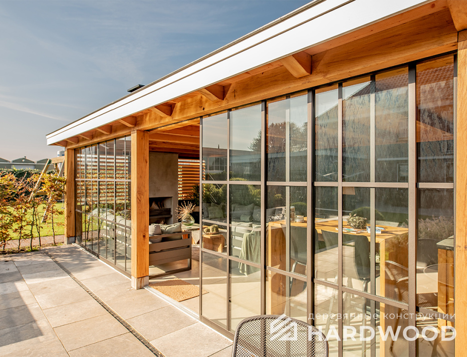 Застекленная беседка для дачи №26 - фото 1489