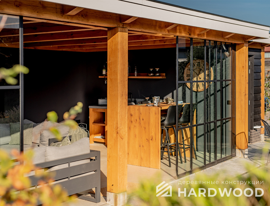 Застекленная беседка для дачи №26 - фото 1485